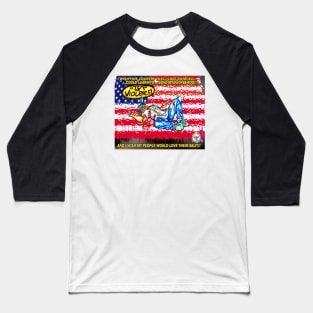 STOP THE VIOLENCE (FLAG VERSION) Baseball T-Shirt